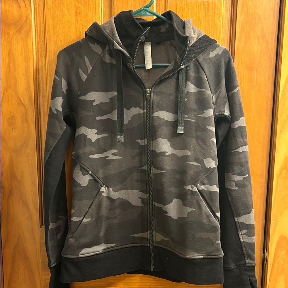 Athleta Camo Zip-Up Hoodie